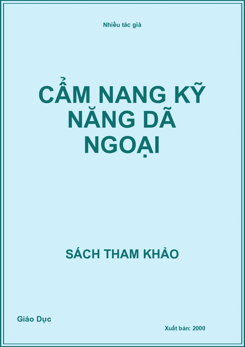 Cẩm nang kỹ năng dã ngoại