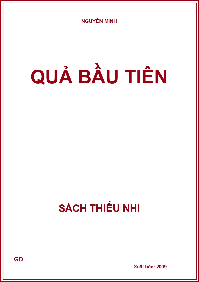 Quả bầu tiên
