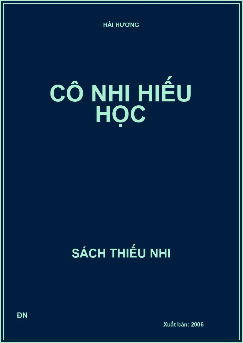 Cô Nhi hiếu học