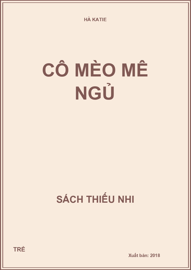 Cô mèo mê ngủ