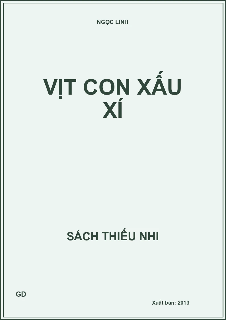 Vịt con xấu xí