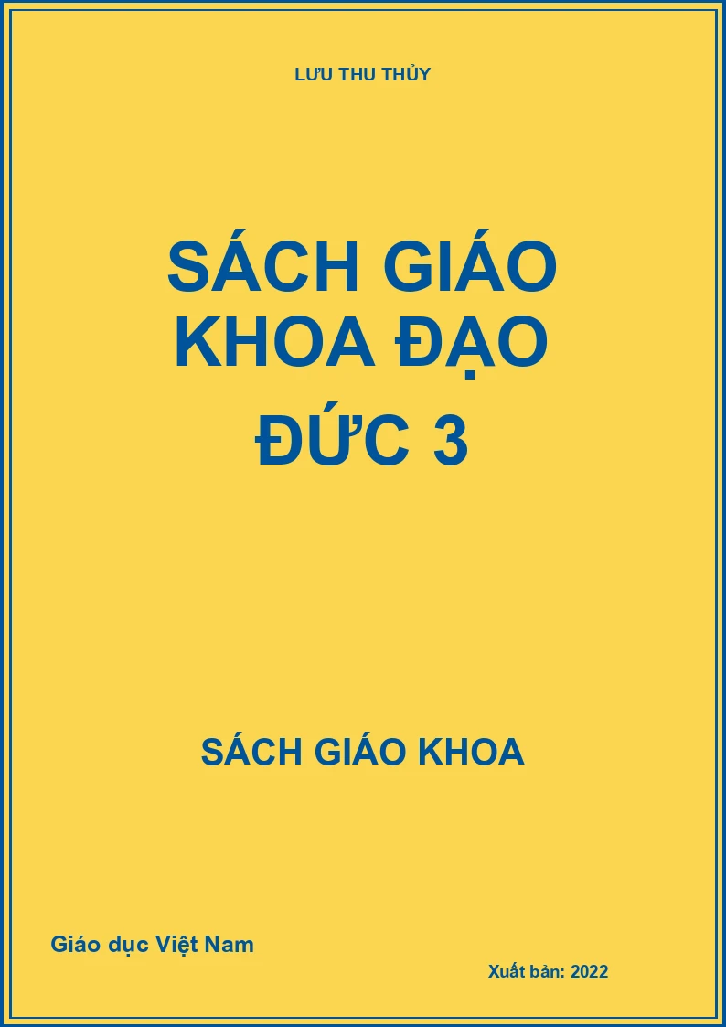 Sách Giáo Khoa Đạo đức 3