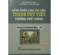 Bảng Phân Loại Tài Liệu Trong Thư Viện Trường Phổ Thông