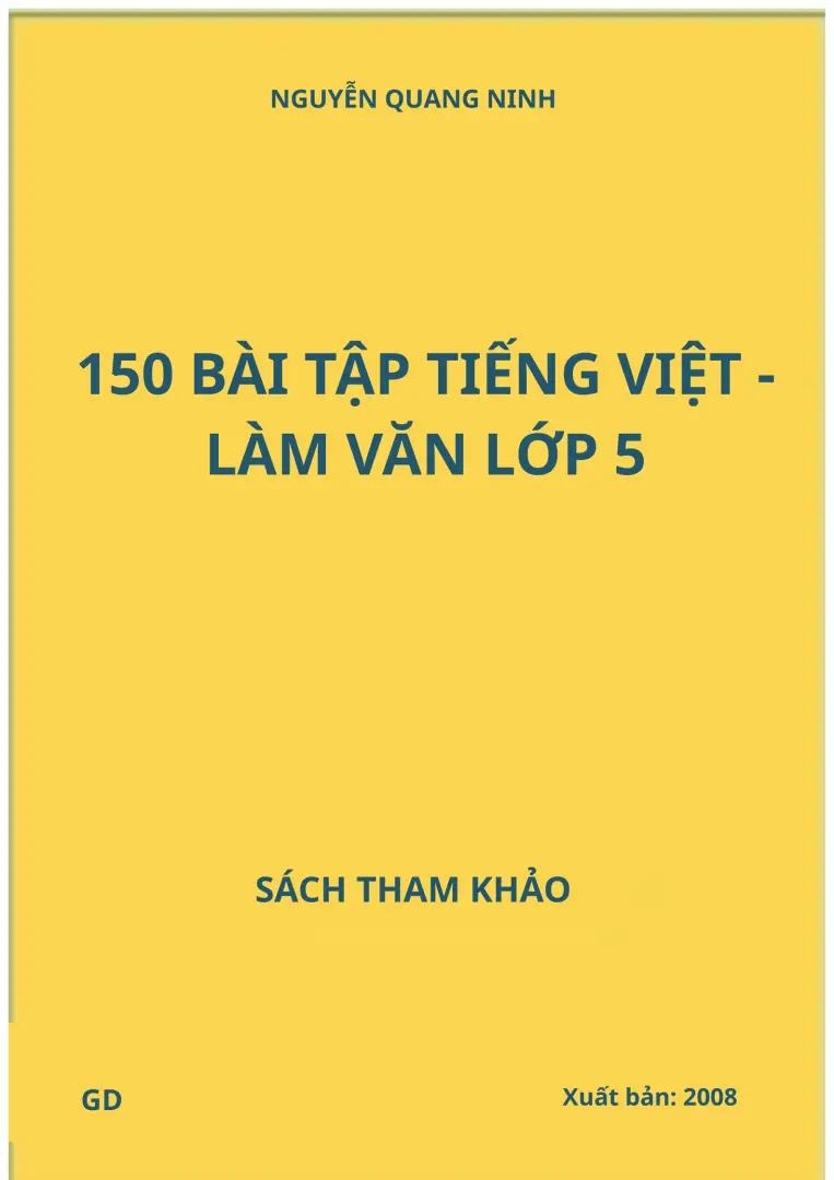 150 bài tập tiếng Việt - Làm văn lớp 5