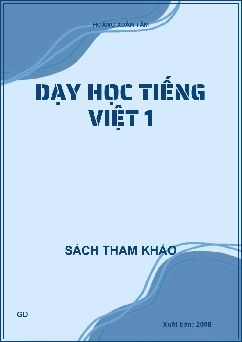 Dạy học Tiếng Việt 1