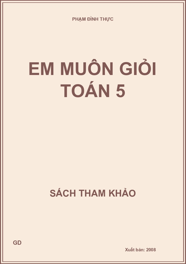 Em muôn giỏi toán 5