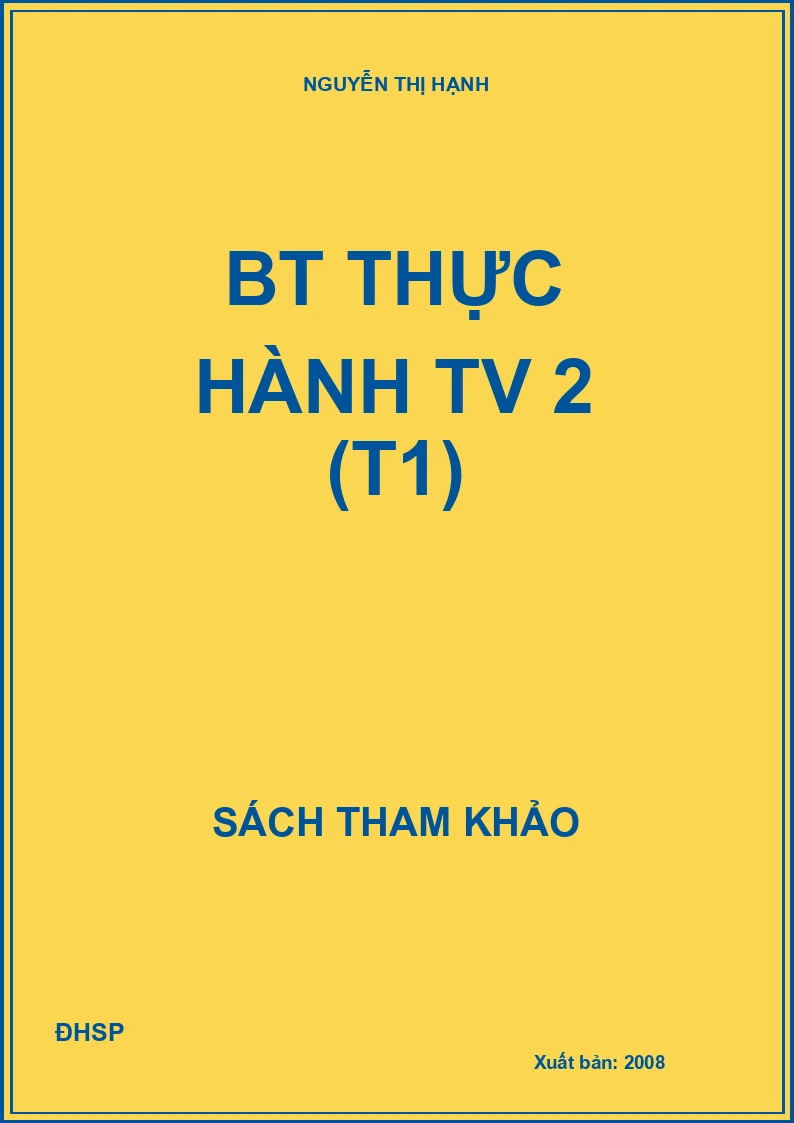 BT thực hành TV 2 (T1)