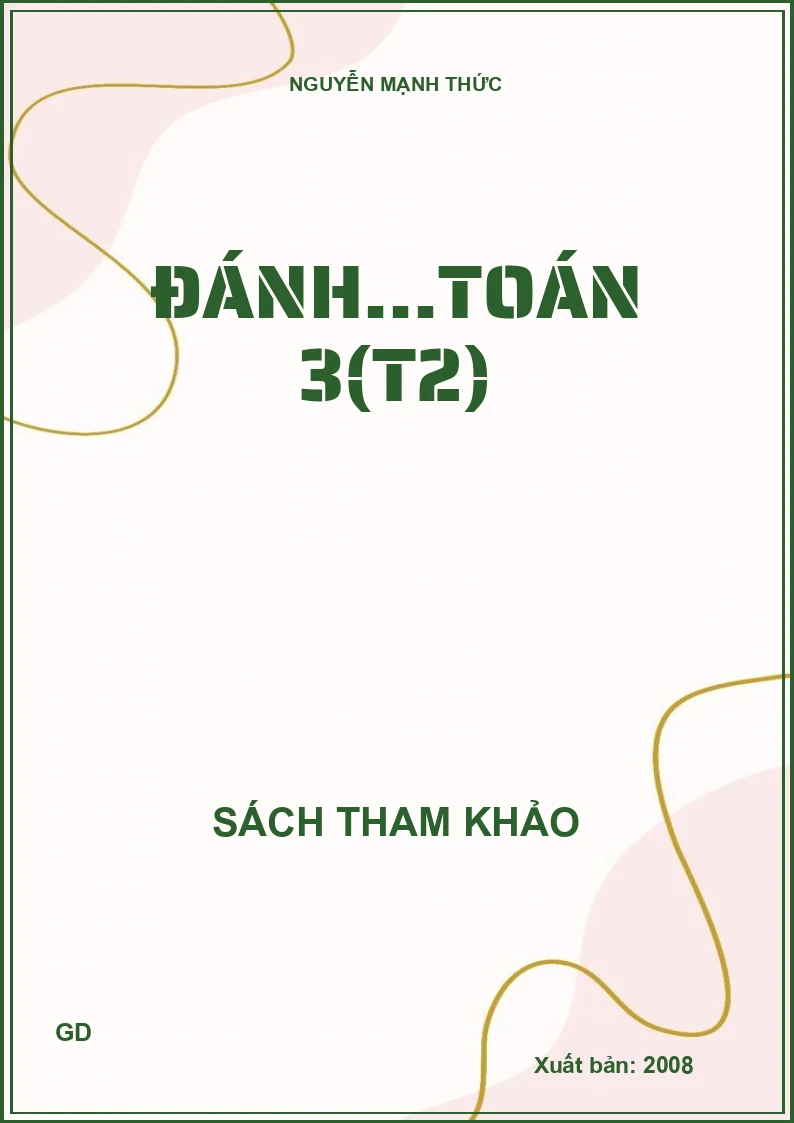 Đánh...Toán 3(T2)