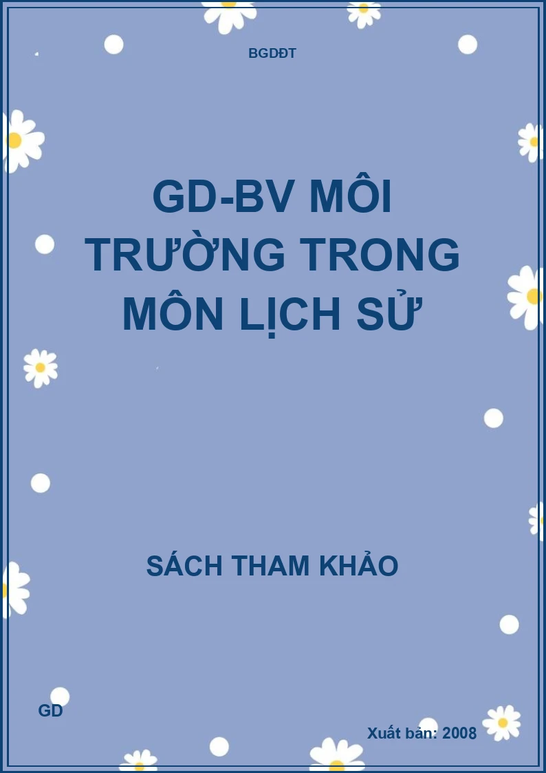 GD-BV môi trường trong môn Lịch Sử