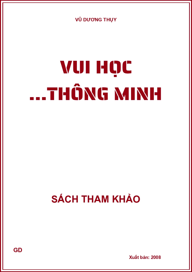 Vui học ...thông minh