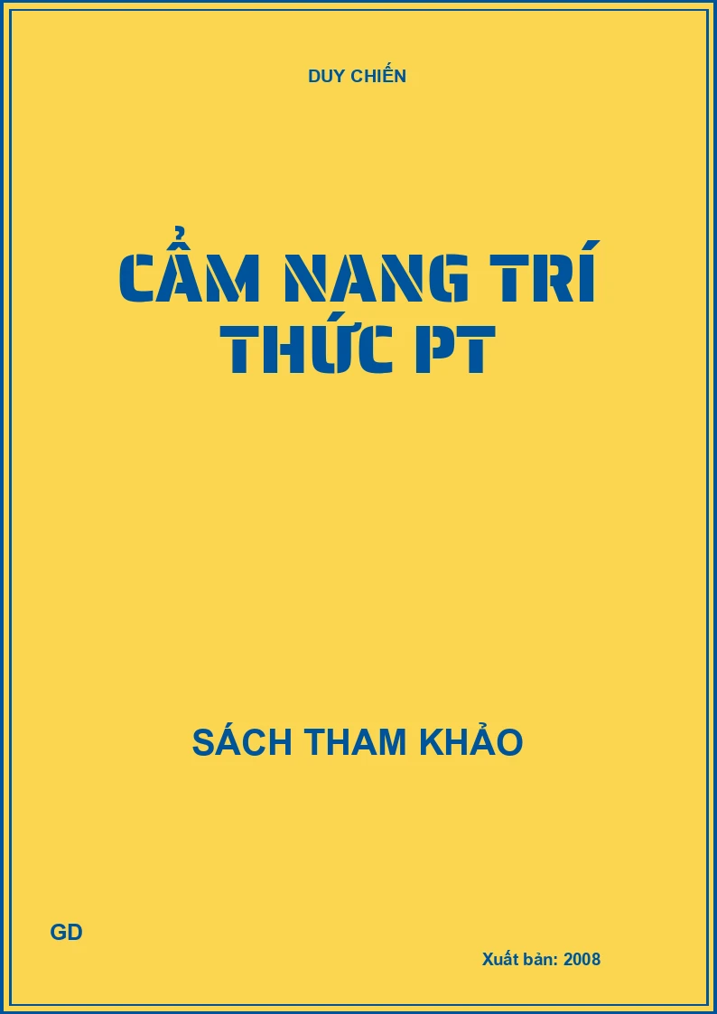 Cẩm nang trí thức PT