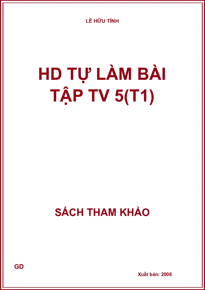 HD tự làm bài tập TV 5(T1)