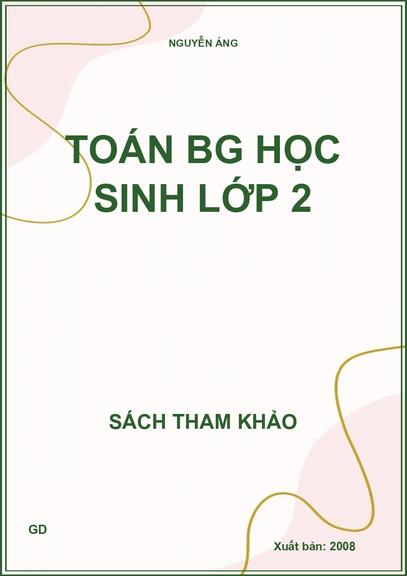 Toán BG học sinh lớp 2