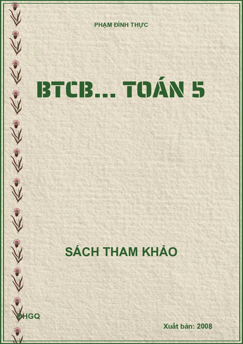 BTCB… Toán 5