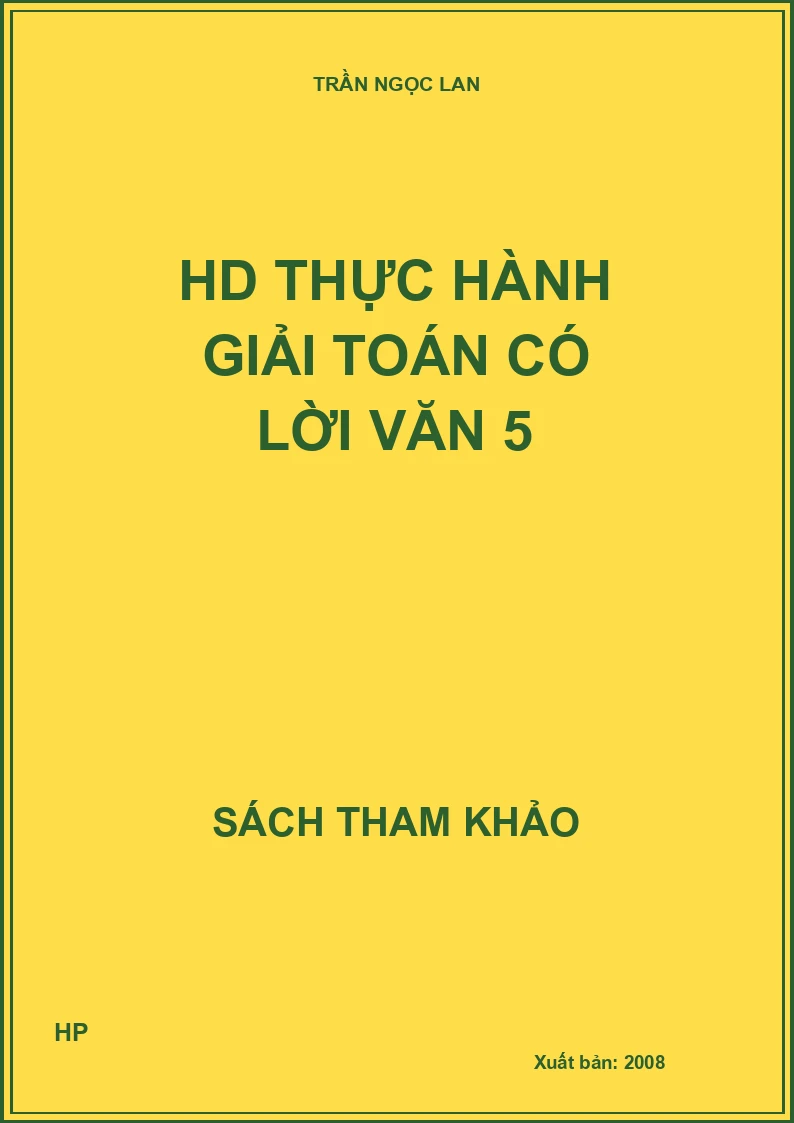 HD thực hành giải toán có lời văn 5