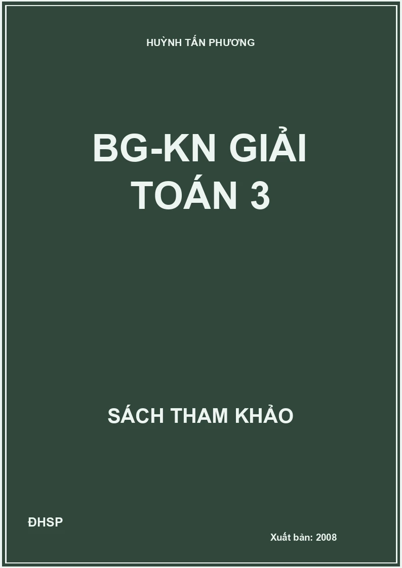 BG-KN giải toán 3