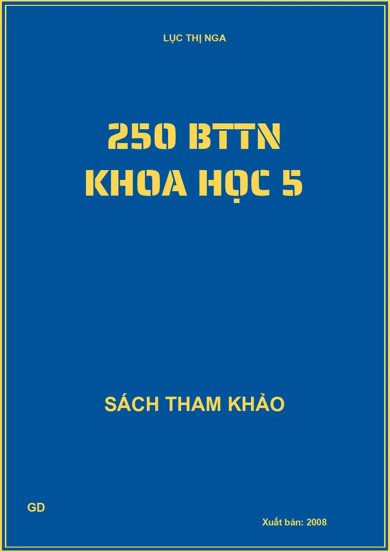 250 BTTN khoa học 5