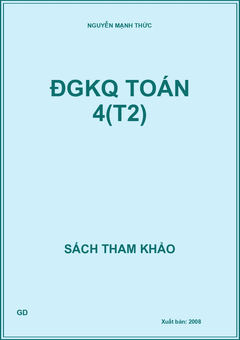 ĐGKQ Toán 4(T2)