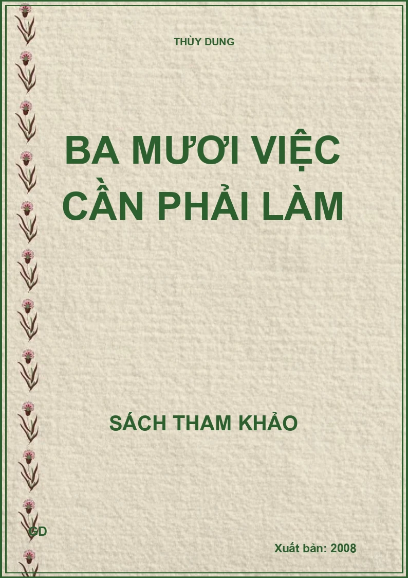 Ba mươi việc cần phải làm