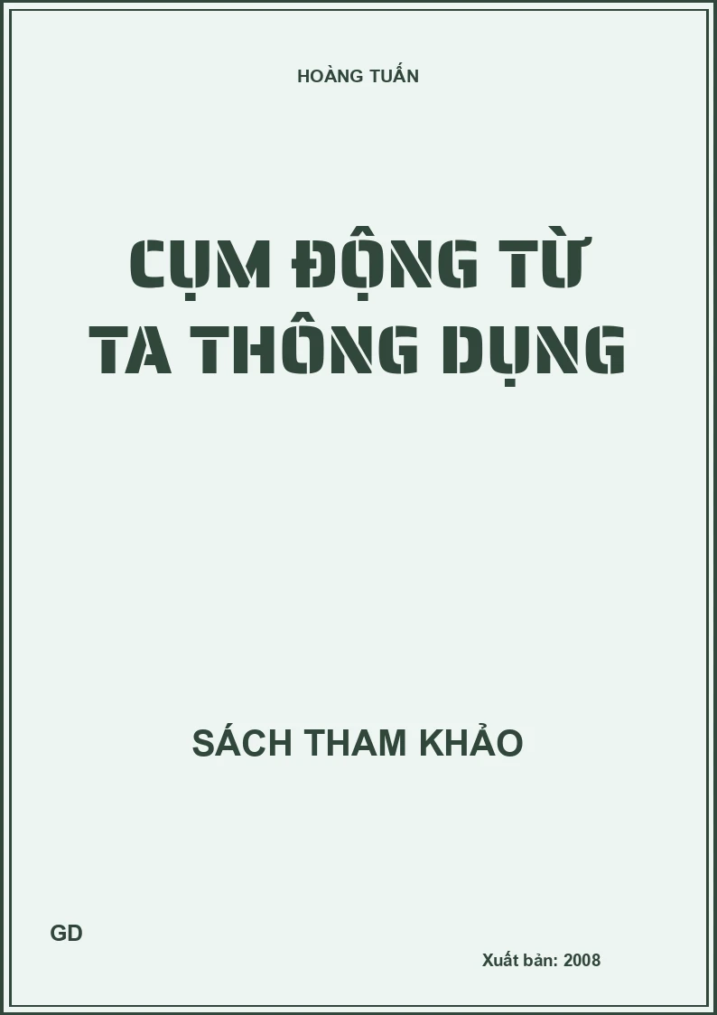 Cụm động từ TA thông dụng