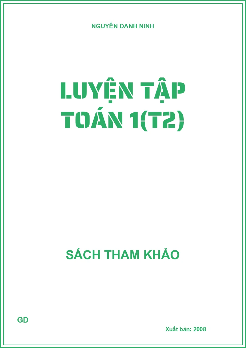 Luyện tập Toán 1(T2)