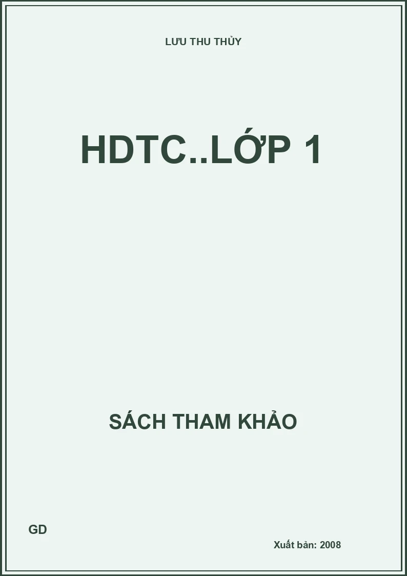 HDTC..Lớp 1