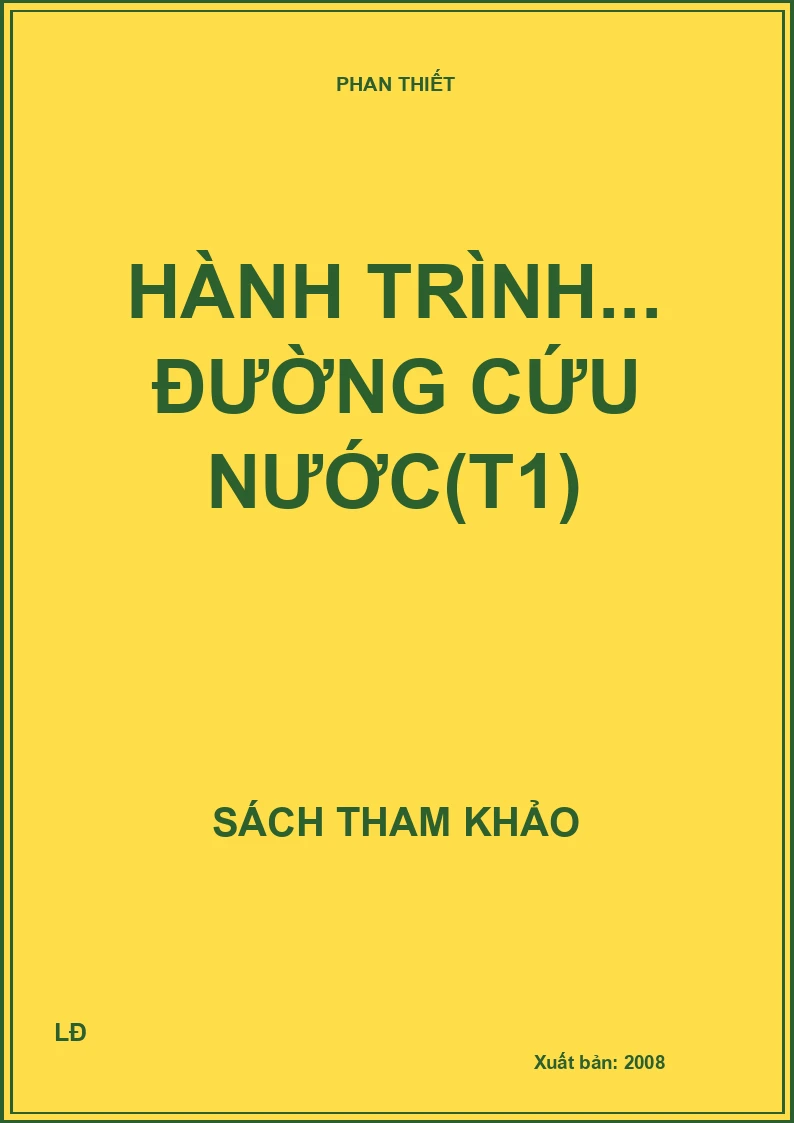 Hành trình... đường cứu nước(T1)