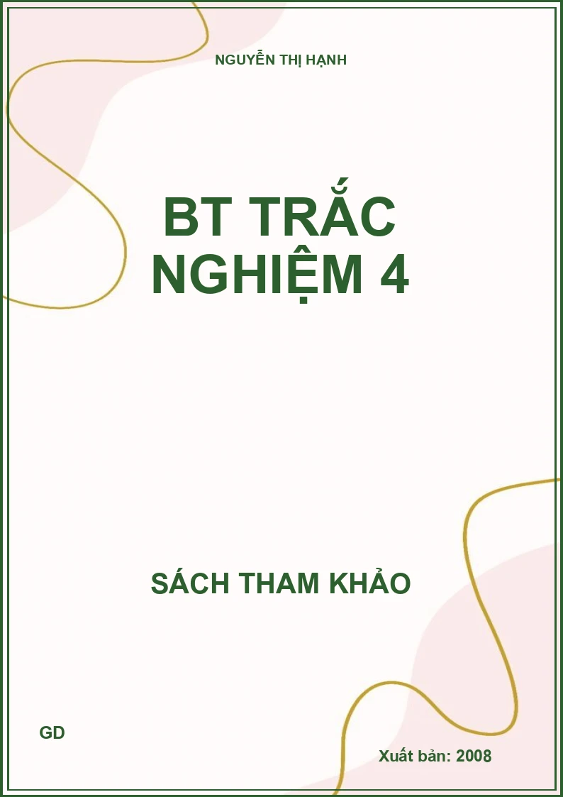 BT trắc nghiệm 4