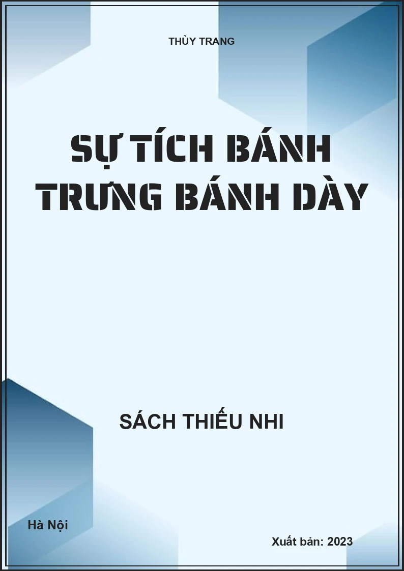 Sự tích bánh trưng bánh dày