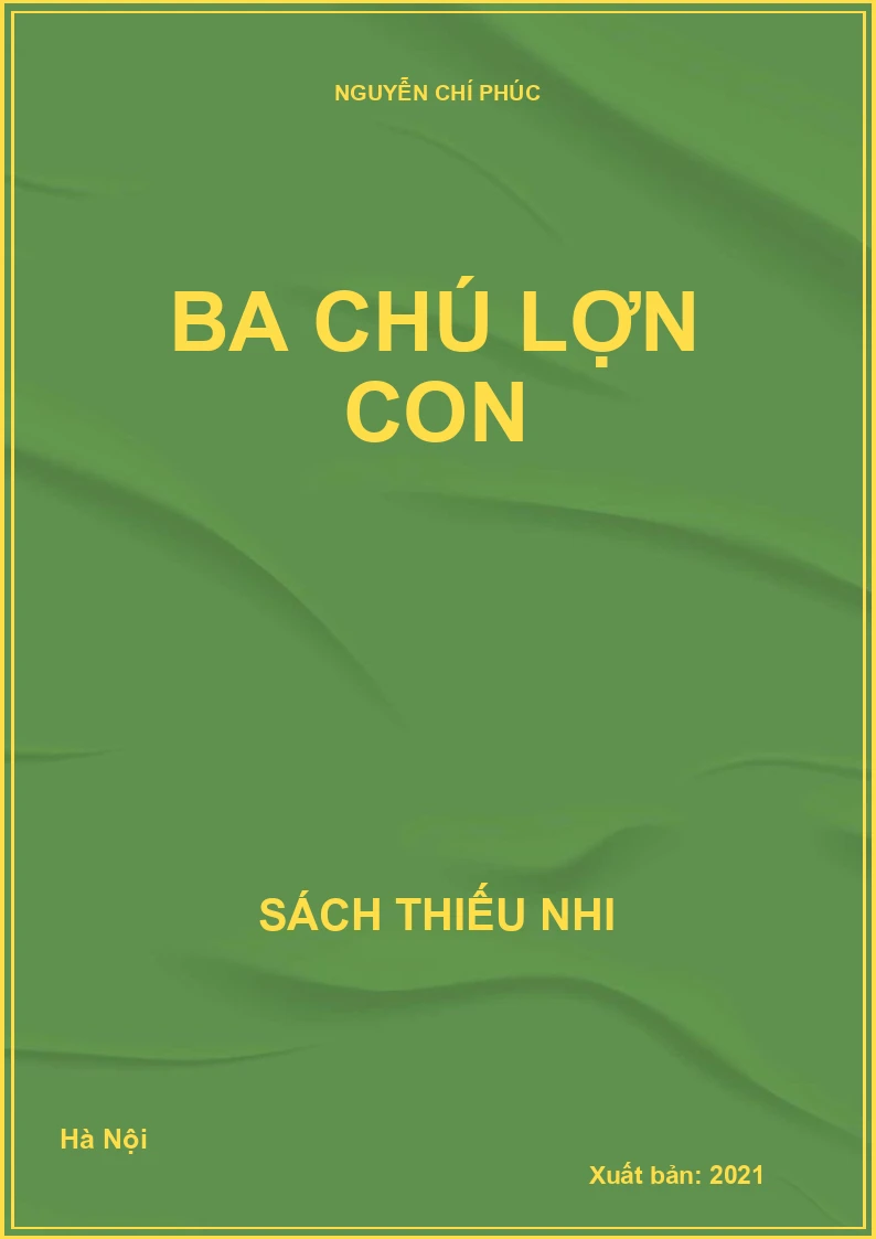 Ba chú lợn con
