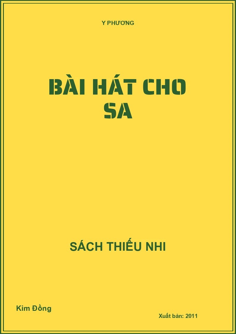 Bài hát cho Sa