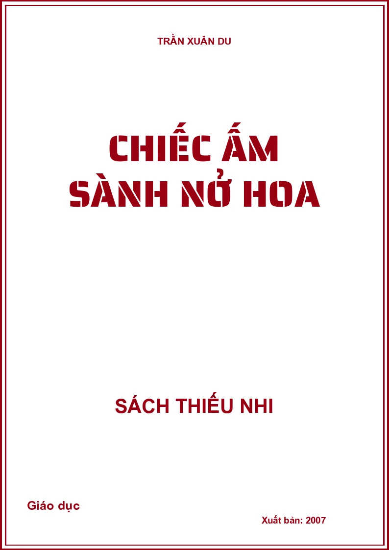 Chiếc ấm sành nở hoa