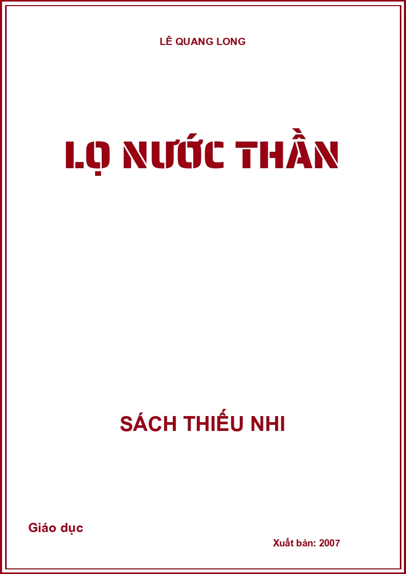 Lọ nước thần