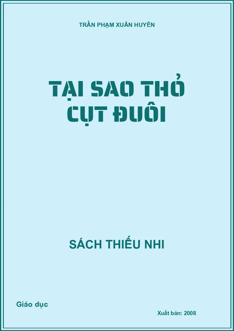 Tại sao thỏ cụt đuôi