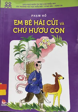 Em bé hái củi và chú hươu con