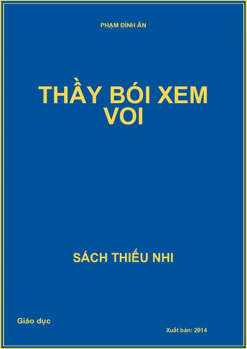 Thầy bói xem voi
