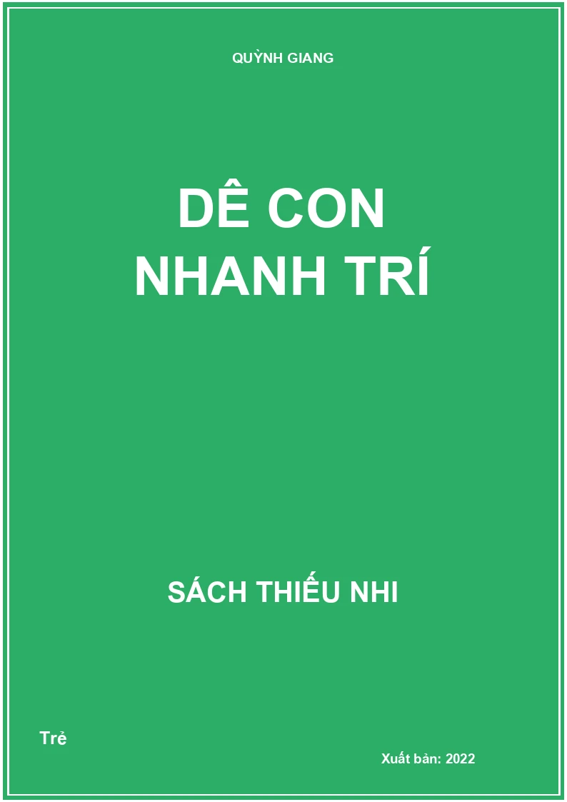 Dê con nhanh trí