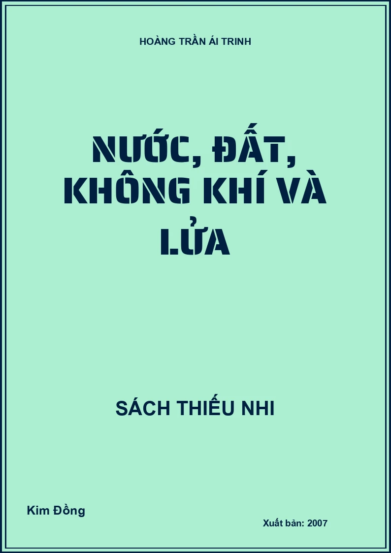 Nước, đất, không khí và lửa