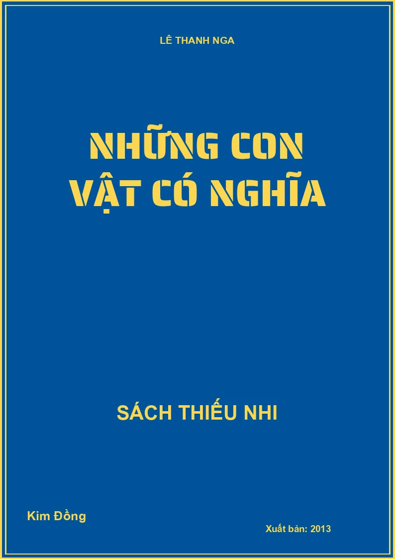 Những con vật có nghĩa