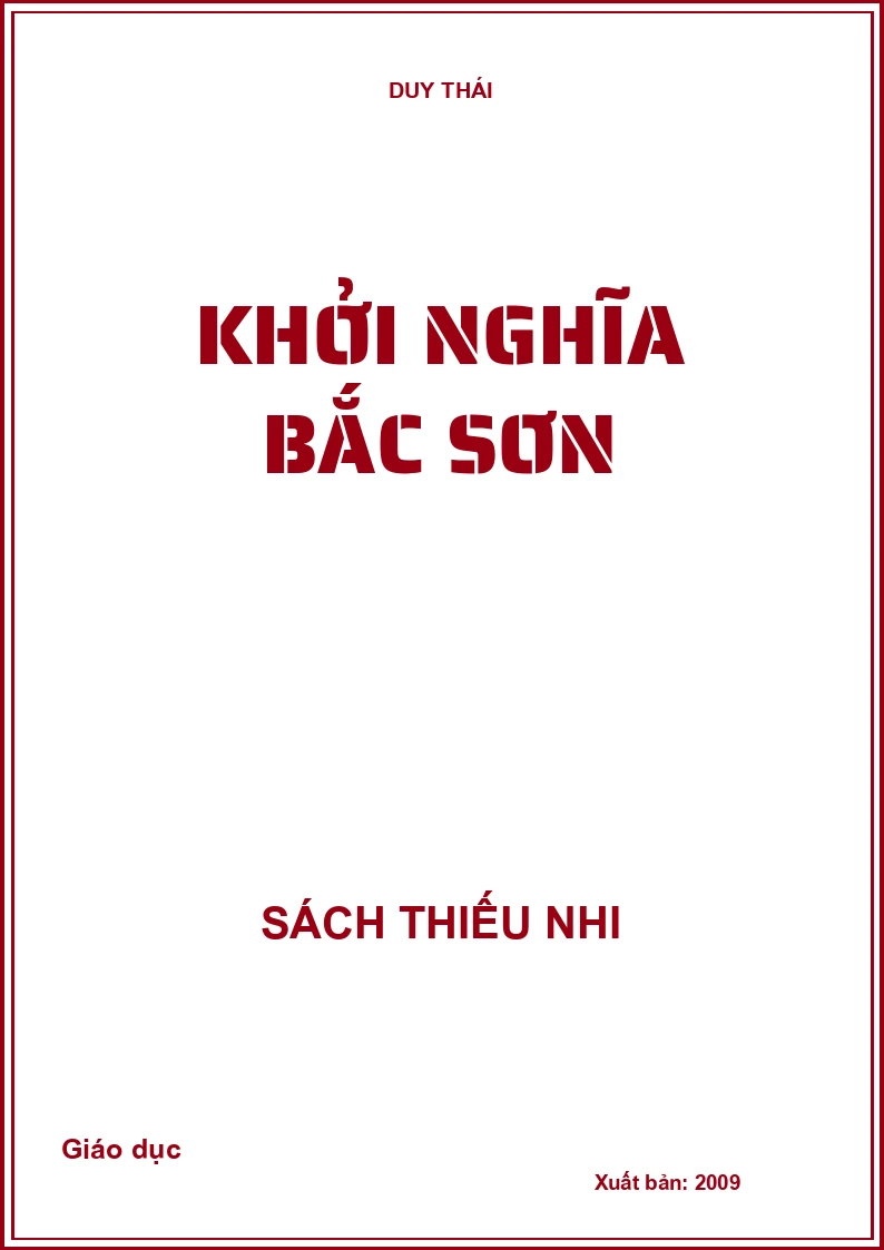 Khởi nghĩa Bắc Sơn