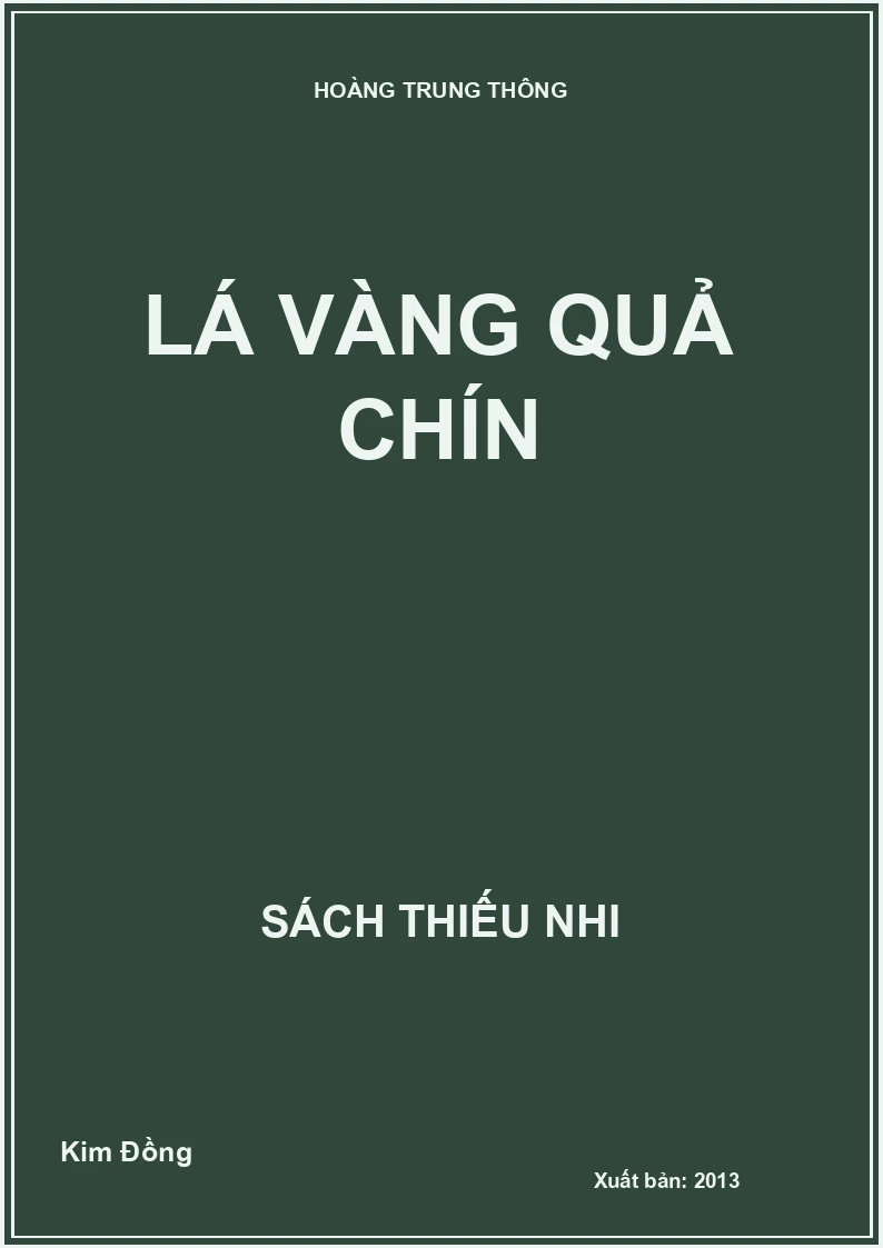 Lá vàng quả chín