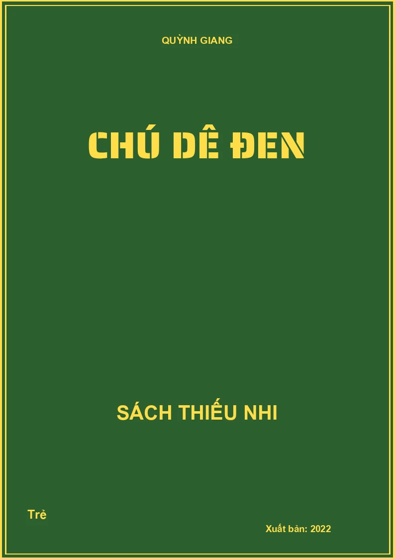Chú dê đen