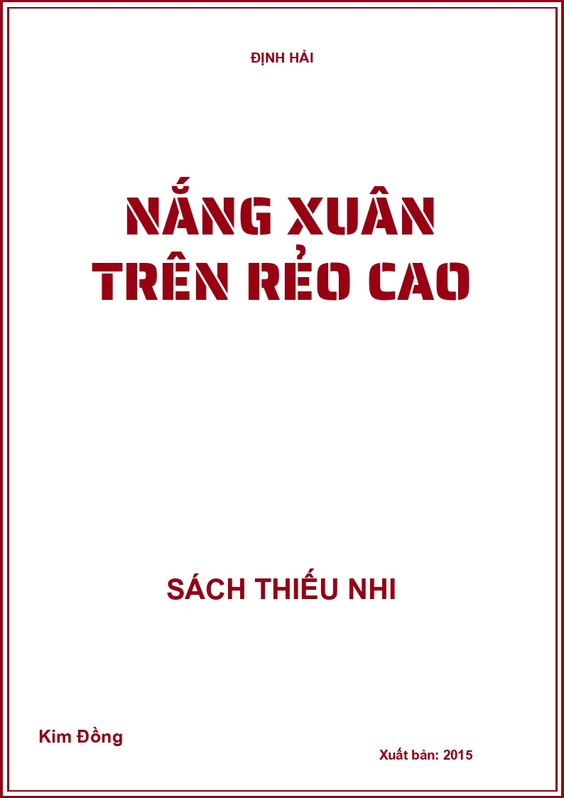 Nắng xuân trên rẻo cao