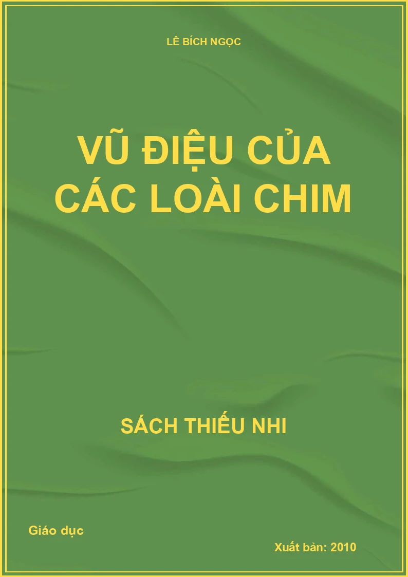 Vũ điệu của các loài chim