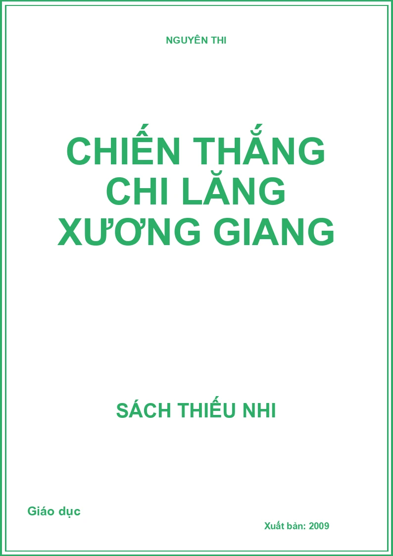 Chiến thắng Chi Lăng Xương Giang