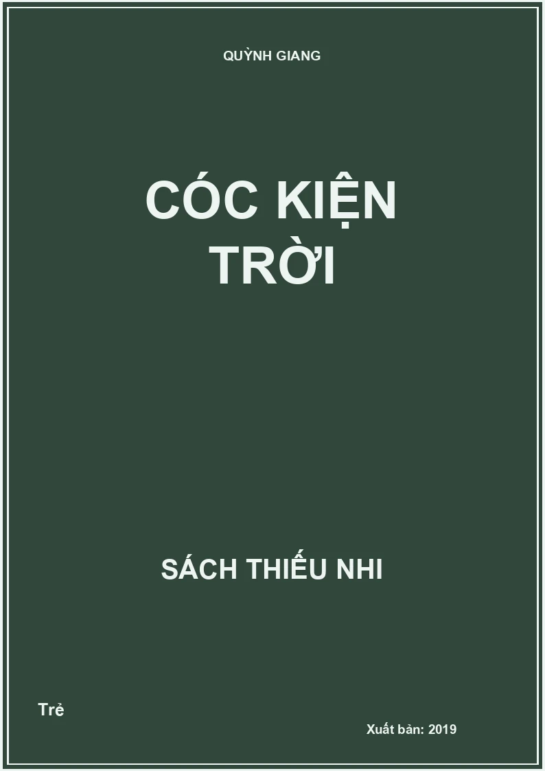 Cóc kiện trời