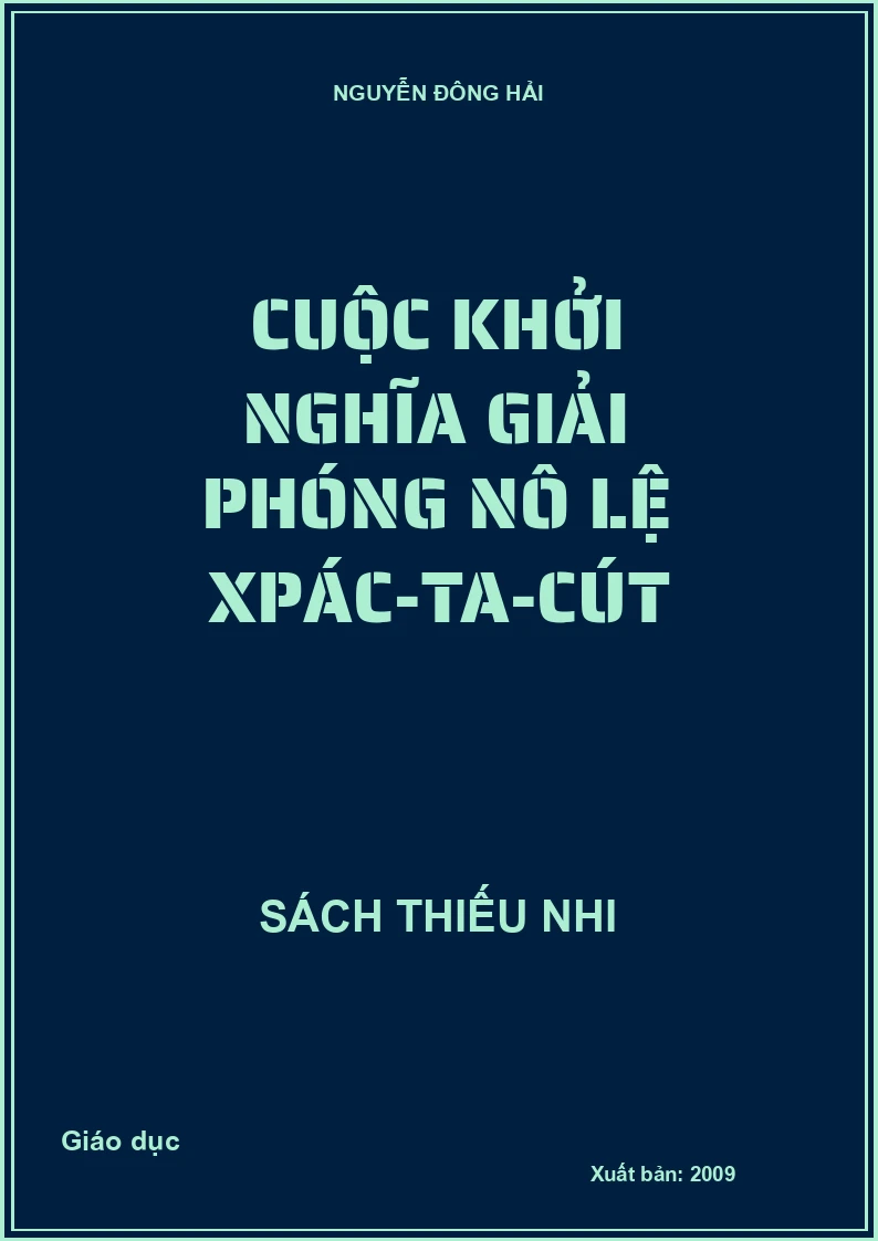 Cuộc khởi nghĩa giải phóng nô lệ Xpác-Ta-Cút