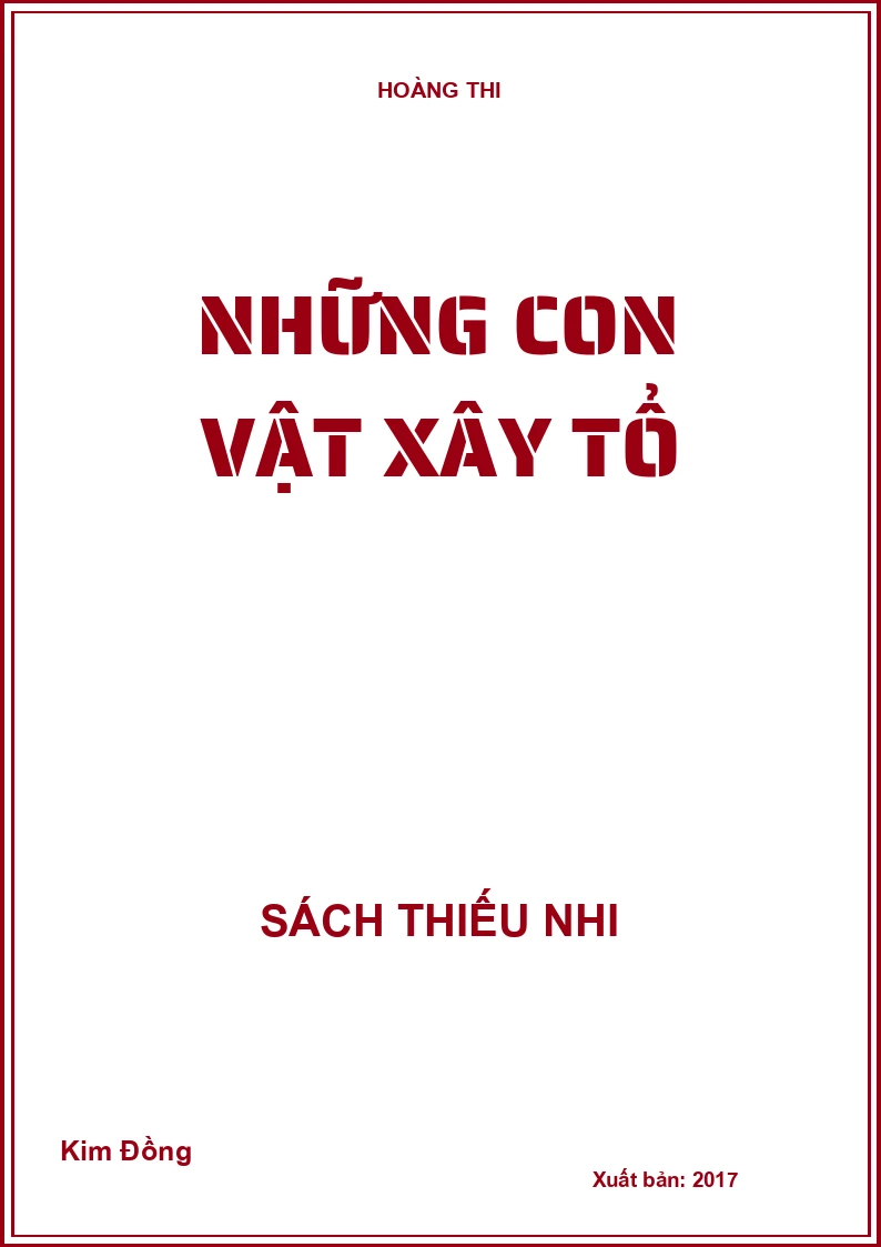 Những con vật xây tổ
