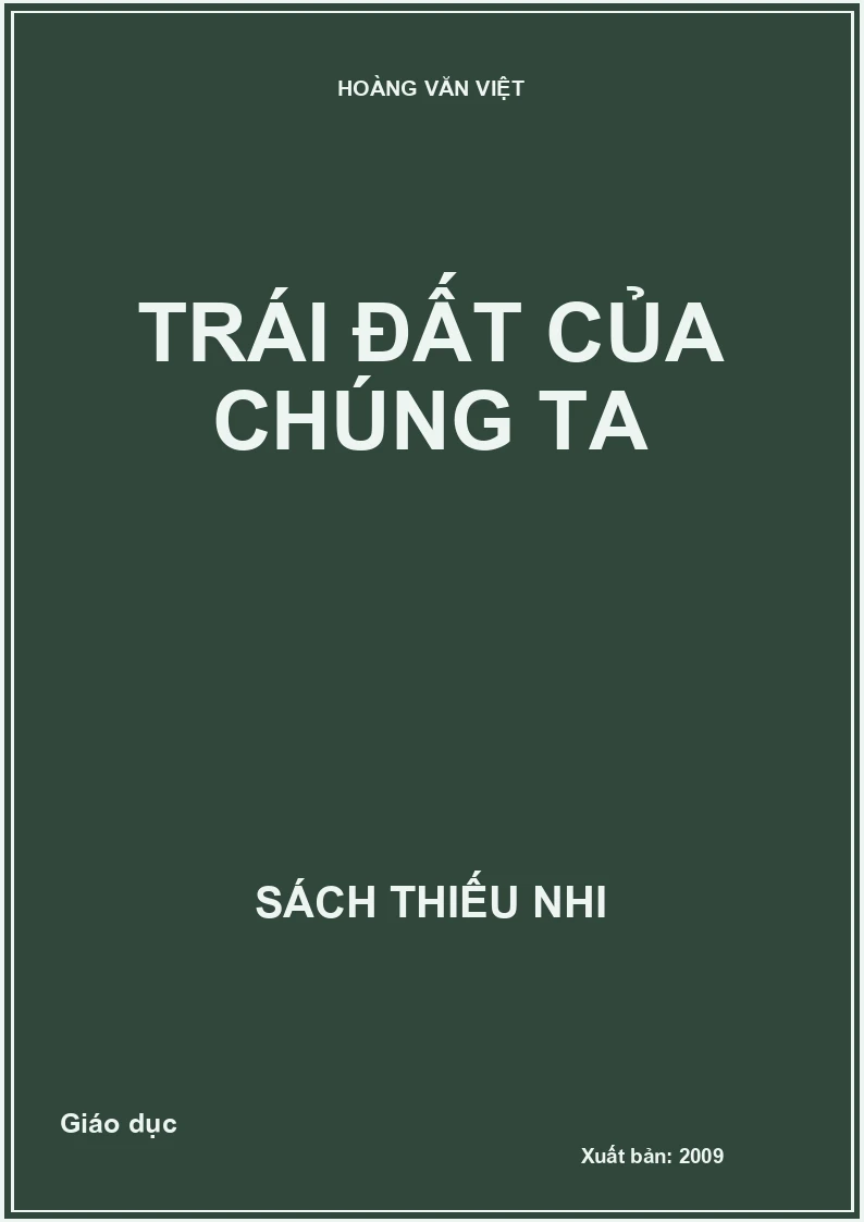 Trái đất của chúng ta