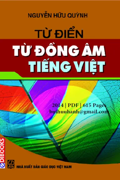Từ điển từ đồng âm tiếng Việt